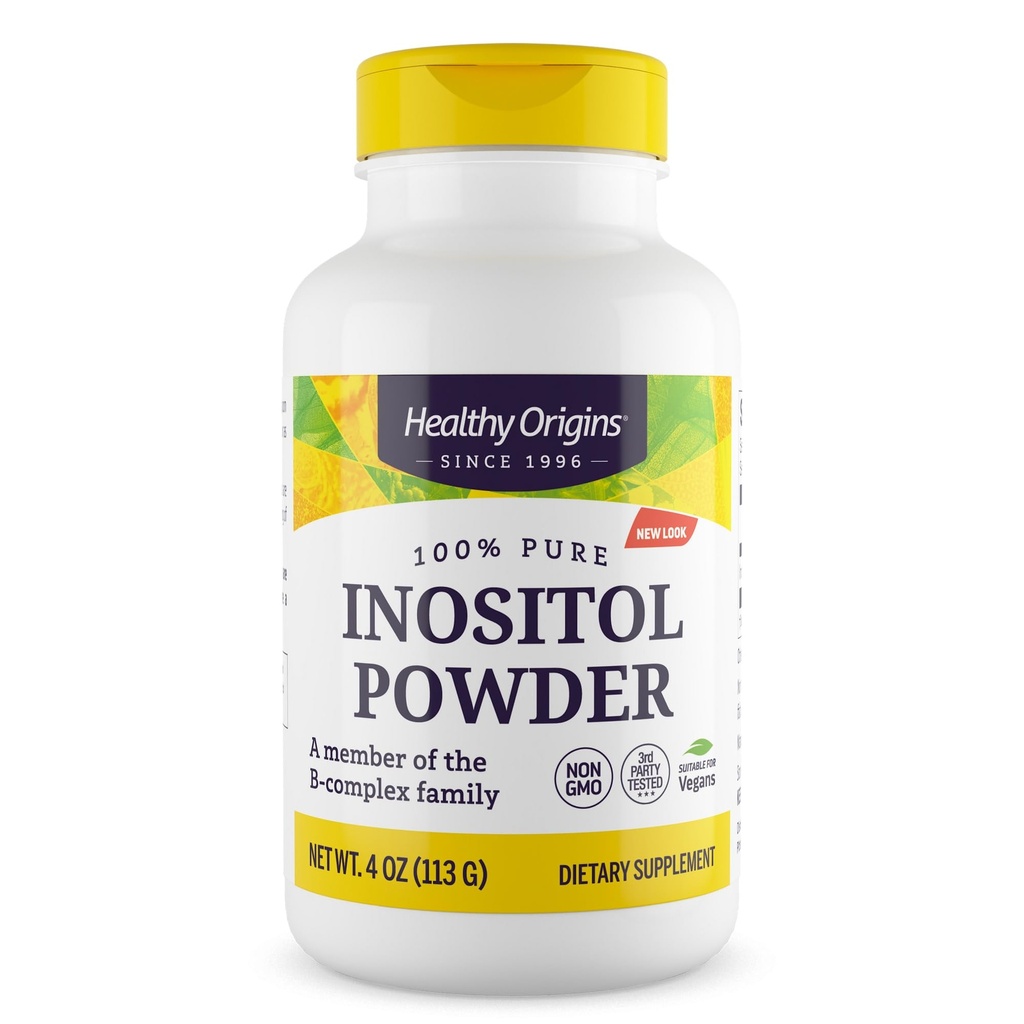 Healthy Origins Inositol Powder Non-GMO, 4 Ounce