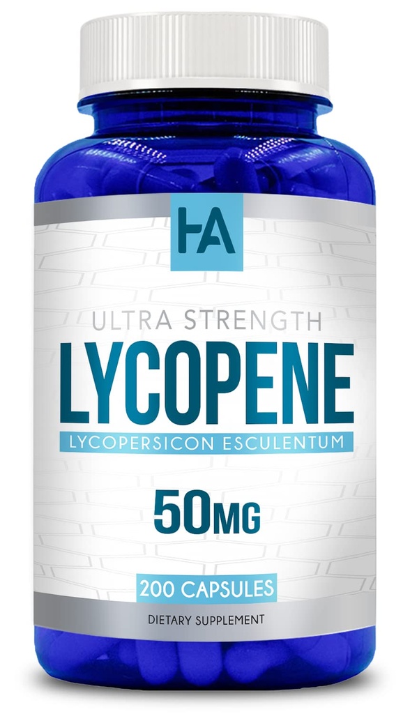 Selvfølgelig avledet Lycopen Supplement | Tomato Basert Lycopen 50 mg Antioksidant og karotenoid Supplement for hjerte og prostata støtte | Vegansk ikke-GMO og laget i USA cGMP Labs (200 Veggie Capsules)