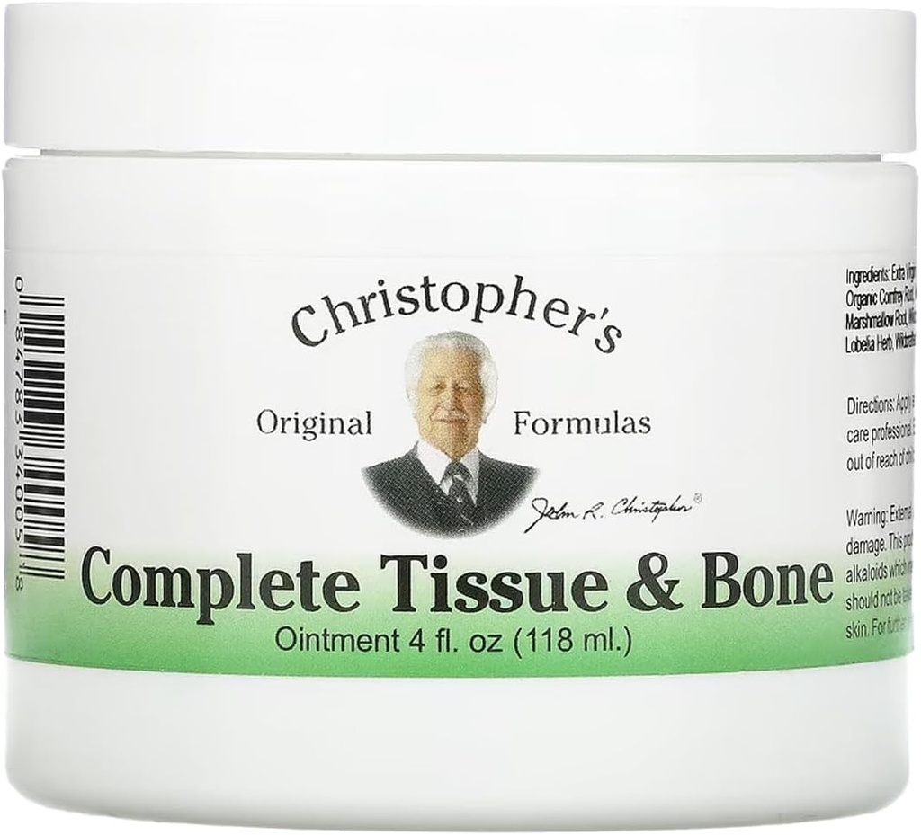 Christophers opprinnelige Formeler Komplett Veske og Bone Ointment, Herbal Tema for Muskel & Felles Støtte, 4 fl oz