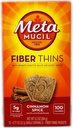 Metamucil Fiber Thins kanel Spice 3-bokser med 12 pakker. Hver av de 12 pakkene inneholder 2 fibertynner