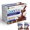 Hurtig Slim måltid erstatningsshake for vekttap, 30 serveringer, 20g Protein, 27 vitaminer og mineraler, diettfiber, lav carb, glutenfri (Dobbel sjokolade, 30 Sachets)