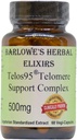 Barlowe's Herbal Elixirs Telos95® Telomere støttekompleks | Avansert Cellular Health & Longevity Formula | 500mg med Astragalus  Extract Ikke-GMO, Stearate-Free, Glassflaske