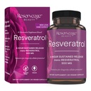 Reservasjon Skjønnhet, Resveratrol 500 mg, Antioksidant Supplement for hjerte og cellular helse, støtter sunn aldring og immunsystem, Paleo, keto, 30 kapsler