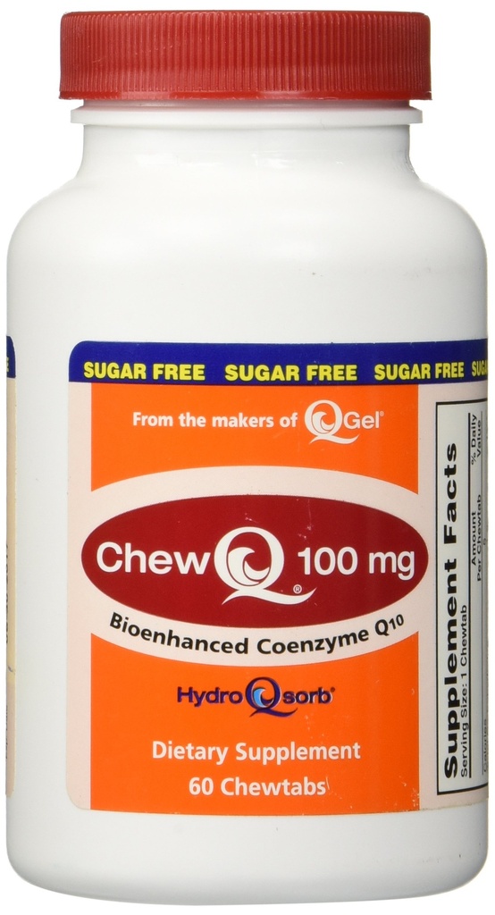 100mg ChewQ Chewable CoQ10 (60 Count) * Utnytter avansert teknologi til å levere 800% større absorpsjon enn standard CoQ10 * Reneste CoQ10 Supplement på markedet * Vegetarvennlig * Glutenfri