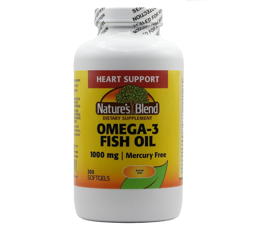 Naturens blanding Omega-3 fiskolje, 1000 mg 300 softgels