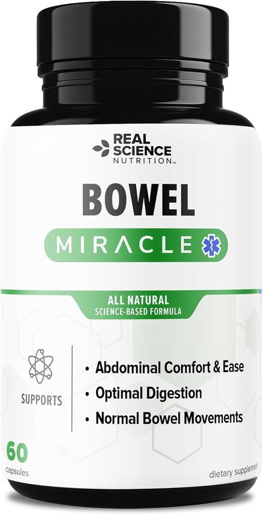 Tilbyr Bowel Miracle: Naturlig løsning for Gut helse, bukspytt Discomfort, Lower Bowel Formula, Aiding IBS og kronisk blomstring