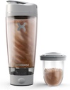Promixx Pro Shaker Flaske | Oppladbar, kraftig for glatt proteinshakes | inkluderer tilleggslagring - BPA Gratis | 20oz Cup (Cool Gray)