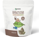 10g Plantebasert Protein Oatmilk blanding | Mørk sjokoladeflavor (30 Serveringer) | 100 kalorier | Ikke-GMO, sertifisert organisk, Allergen Gratis | 1lb Bag