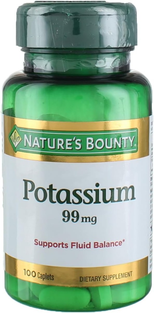 Naturens Bounty Kalium Gluconate 99mg, 100 kapell (Pack of 4)