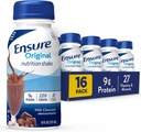 Sikre Original Melk Sjokolade Ernæringshake | Småmåltid Erstatningsshake | Klar til å drikke | 9g Protein, 27 vitaminer og mineraler | 8 fl oz - 16 Pack