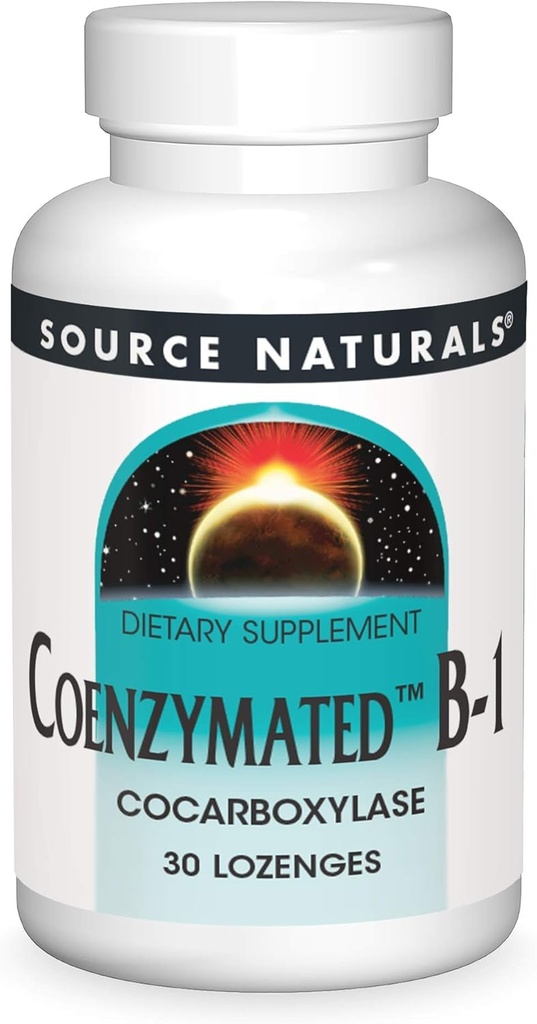 Kilde Naturals Koenzymert B-1, kokarboksylase, 25 Mg, 30 greve