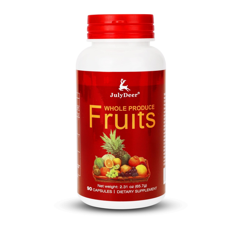 Frukt Supplement – 90 Totalt vegetariske kapsler | Balanse av naturlig 16 hele frukter blanding | fersk supermat formel med vitaminer og mineraler