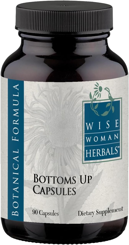 Vis kvinne Herbals Bottoms Up Capsules, Herbal Venøs støtte for sunn sirkulasjon, Veiintegritet, og anledninger til å heve, ikke-GMO, Additiv-fri formel, 90 Veg Caps