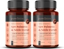 2-Pack triple styrke så Palmetto & Nettle Root – 180 tabletter | 4149mg med 160mg så Palmetto ekstrakt (85–95% fettsyrer), 30mg Nettle Root, 649mg kalsium | 6-mån tilførsel | prostata støtte