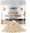 AKI Amerikansk Ginseng pulver med 4% Ginsenosides - ideell med kaffe, drikke som smoothies (4oz/113g)