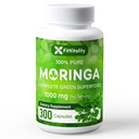 Moringa Capsules® 300 Capsules | Moringa Oleifera| 10 000mg| 100% ren og naturlig | ikke-GMO og glutenfri kosttilskudd | Komplett grønn supermat | Moringa Leaf ekstrakt pulver