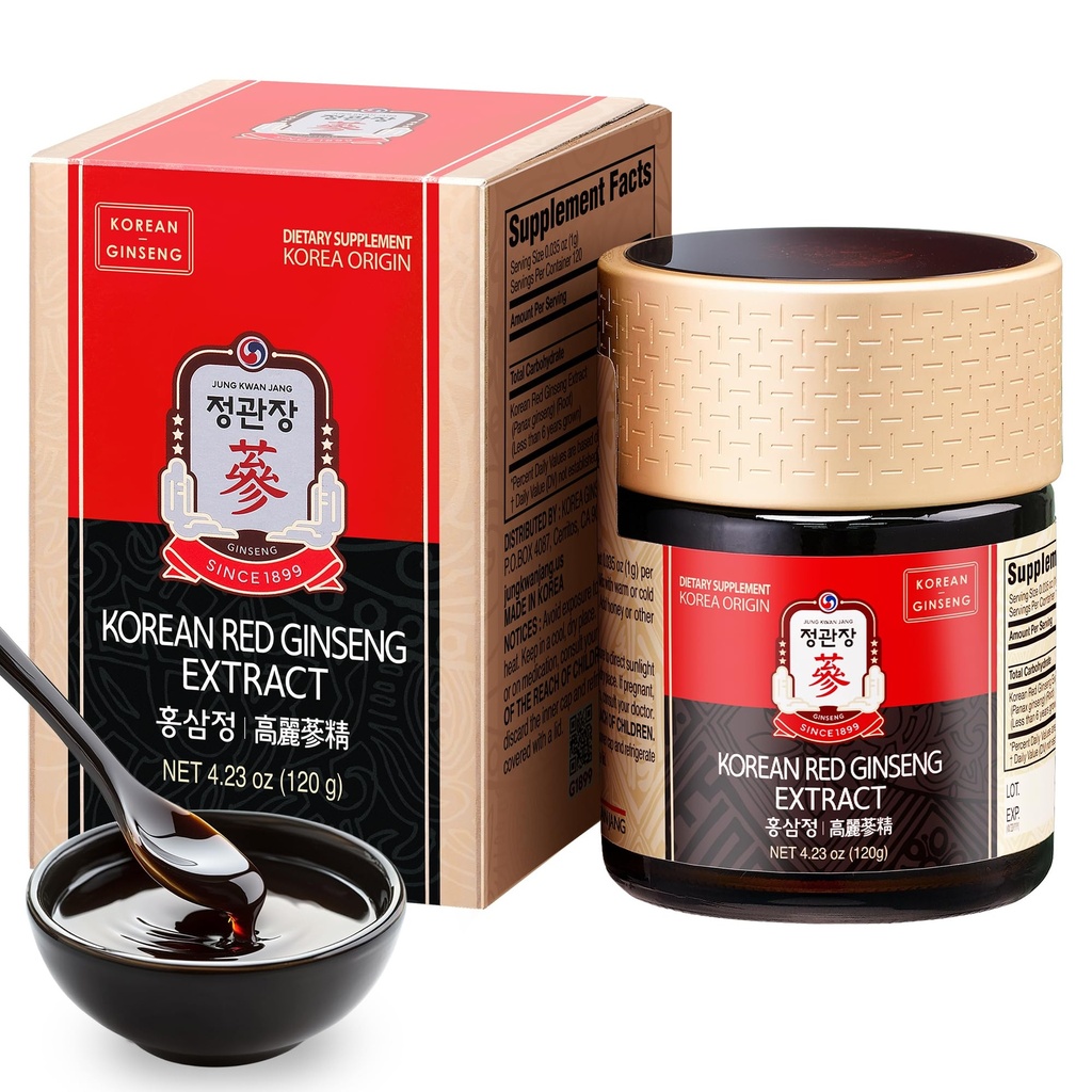 CheongKwanJang KGC [Korean Rød Ginseng Konsentrert Ekstrakt 120g] 100% 6-årig Premium koreansk Ginseng Roots, Immunsystem Booster, Energi Stamina, Antioksidanter Sunn Minne, Blodsirkulasjon