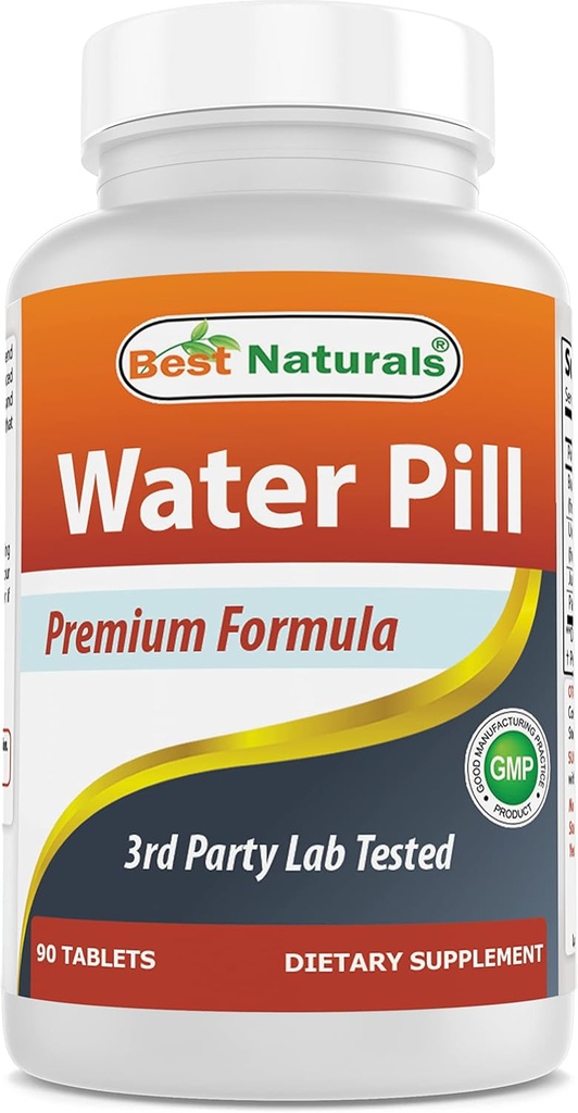 Beste Naturals Vannpille med Kalium 90 tabletter - støtter eliminering av vanntetthet også kalt diuretisk