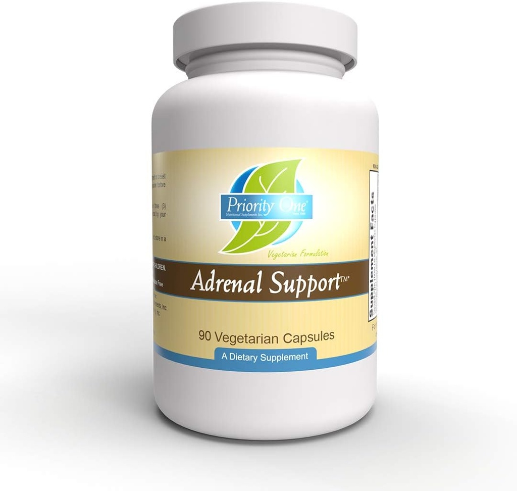 Prioritet én vitaminer Adrenal støtte 90 kapsler vegetarisk adrenal støtte