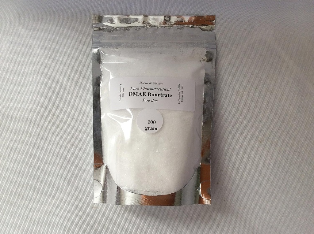 DMAE Bitartrat pulver: ren(100 gram) Hud Tightening, Wrinkle Redusere Topical / Oral