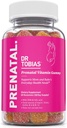 Dr. Tobias Prenatal Vitamin Gummy, jernfri prenatal vitaminer med DHA og folsyre, Niacin, Biotin, B6, & B12, inkluderer fiskeolje, for pre & postnatal støtte, 60 gummier, 30 serveringer