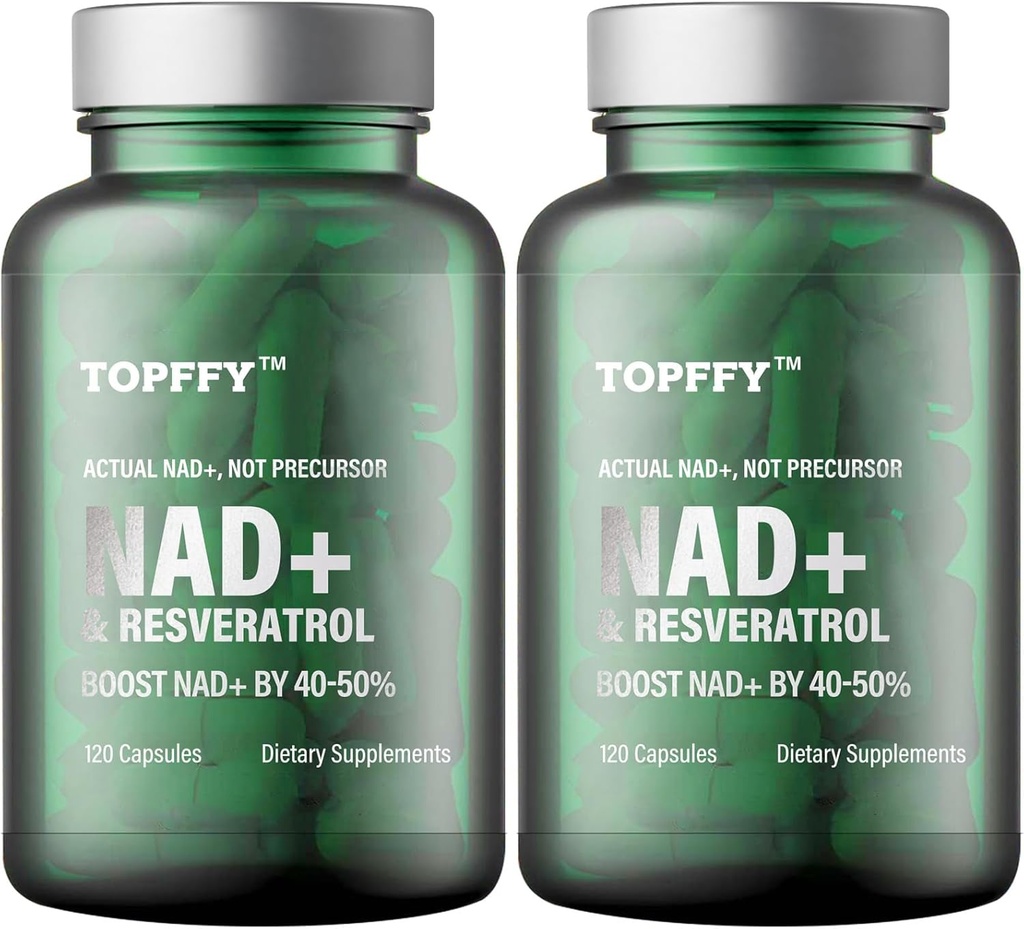 NAD+ & Resveratrol Supplement, 240 Softgels NAD+ Øke kosttilskudd for maksimal absorpsjon for støtte Cellular Energy Aging Defense