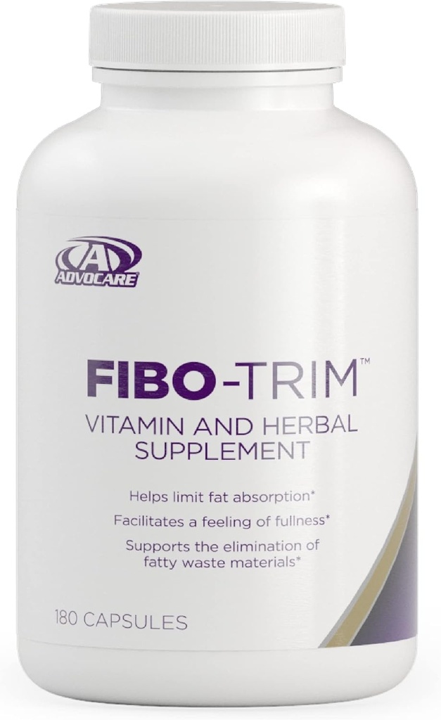 AdvoCare Fibo-Trim - Hjelper begrense absorpsjon * - Kosttilskudd med vitamin C, vitamin E, Niacin, Taurin og mer - 180 kapsler
