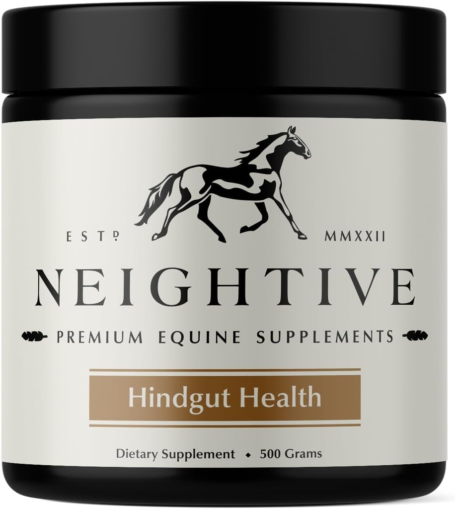Hindgut Health Supplement by Neightive - Reducere Ulcers - Relieve Colic, Diarhea, og ytelsesproblemer i hester - Forbedre oppførsel, aptit, og Coat - Øke vektøkning - Equine Gut Health