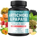 Artichoke kapsler med artichoke, Papaya, Apple Pectin og mer - 150 kapsler - i 5 måneders forsyning