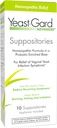 YeastGard Advanced Homeopatisk Yeast Infeksjon Vaginal Suppositories - 10 count Box