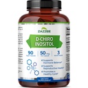 Zazzee D-Chiro-Inositol, 50 mg per kapsel, 90 Vegansk kapsler, Ideell dosering for 40:1 Forhold med Myo-Inositol, 3 måneders forsyning, 100% vegetarisk, ikke-GMO