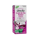 Naturens måte Cold + Flu Relief Syrup, Umcka, Feber*, Sore Throat, Cough, Congestion, Kroppssmerter*, Homeopatisk, Phenylephrine Free, 0,05% Alkohol, Berry Flavored, 4 Fl Oz (Packing May Vary)