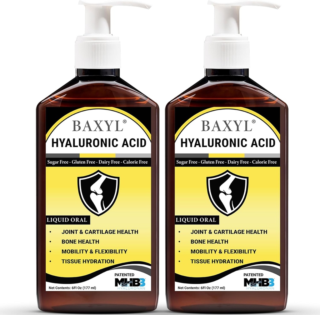 BAXYL flytende hyaluronsyre Supplement for ledd relief - 6 oz. (pakke med 2)