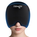 NEWGO Migraine Relief Cap Hodepine Ice Cap med toppdekning, varme og kalde terapi, Migraine Hodepine Relief Cap for spænding, stress og henger