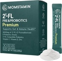 MOMSTAMIN HMO (Human Milk Oligosakkarider) Super Prebiotika og probiotika for kvinner, menn : Immune Digestive Supplement ® HMO Probiotika ® HMO Supplement ® Prebiotika pulver ® IBS Relief - 30 Pakninger