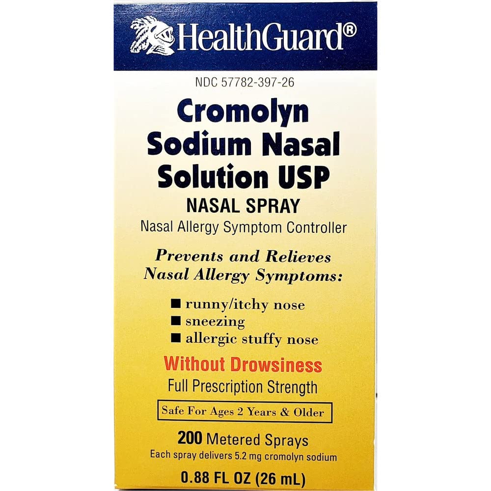Healthguard Cromolyn Natrium Nasal løsning - .88 oz, Pakke med 6