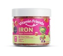Vitamin Venner - Vegansk Multivitamin & Jern for barn - Daglig ernæringsstøtte Gummies w/Ferous Fumarate B-Complex, Vitamin C, Sink, Biotin - Kroppsfunksjon & Anemi - Strawberry Jam(60 Day Supply)