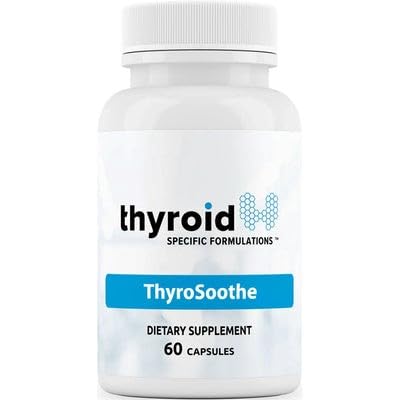 ThyroSoothe - Dr. Formulert Thyroid Support Supplement - Naturlig Formula for Hyperthyroidisme & Graves 'betingelse - Inkluderer Selenium, C-vitamin, Lemon Balm for generell Thyroid helse - 30 dagers forsyning