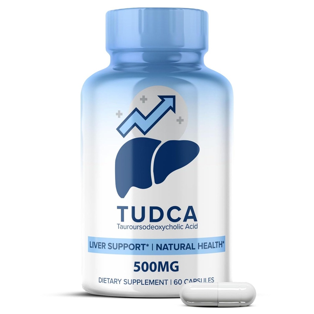MaxLife Naturals TUDCA Liver Support Supplement 500mg – 60 Kapsler Tauroursodeoksylsyre, Nerve Cell Funksjon, Bile Salts Supplement for Liver & Gallblader Support, Digestive Balance Formula