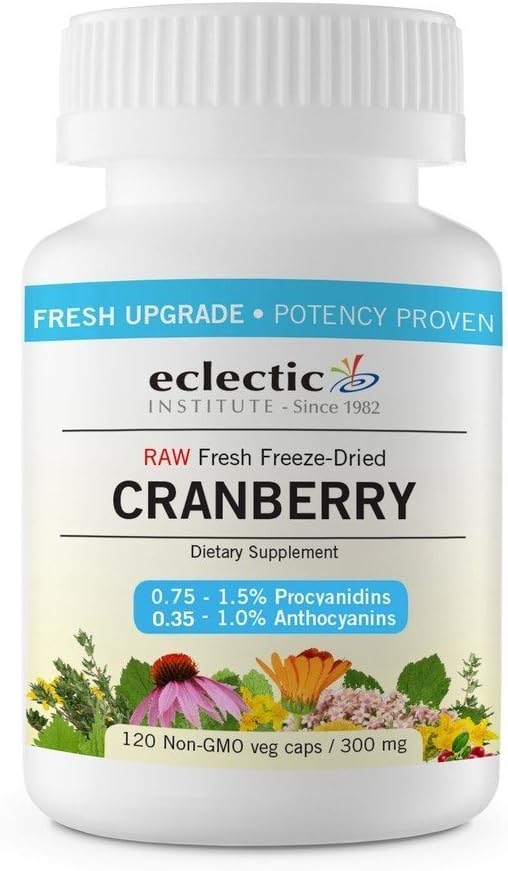 Eklektisk Cranberry 300 Mg Cog FDUV, Blå, 120 greve