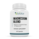 Magnesium Complex Supplement, Full Spectrum Magnesium Blend, Magnesium Glykinat med malat, Citrat, Taurinat og Gluconat - Høy absorpsjon Magnesium Supplement, Magnesium Complex Kapsler