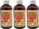 Germa B-Complex Syrup. Kosttilskudd. Bein helse, vekst og utviklingshjelp. Sukkerfri. Orange Flavor. 8 oz. Pakke med 3