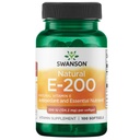Swanson Natural Vitamin E - Naturlig Supplement som støtter hjerte helse & vevsbeskyttelse - essensiell næringsstoffer som fremmer generelle helse og velvære - (100 Softgels, 200IU hver)