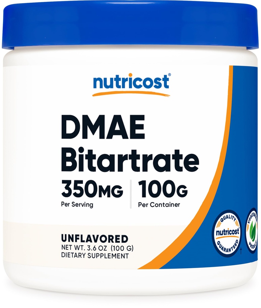 Nutricost ren DMAE-Bitartrat pulver 100 gram