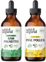 Wild & Organic Sage Palmetto Tinktur 4 fl oz & Pine Pollen Tinktur 4 fl oz
