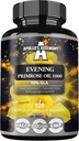 APOLLO'S HEGEMONY Kveld Primrose Olje 1000 mg med vitamin E - Inneholder 100 mg GLA-syre - 120 Softgel kapsler - 4 måneders forsyning - Diett Supplement for å støtte Hormonal balanse og hud helse