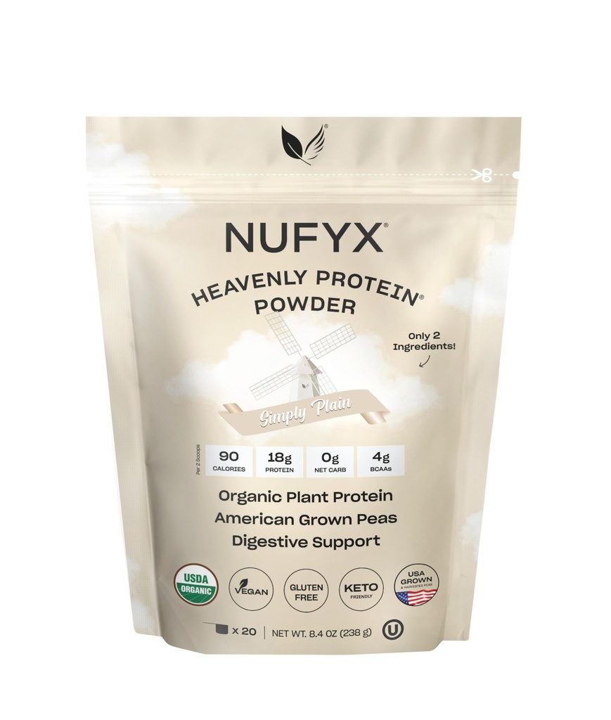 NUFYX Heavenly Protein pulver (enkelt vanlig, 20 Scoops)