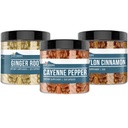 Earthborn Elements Cayenne Pepper, Ceylon kanel og Ginger Root Bundle (200 kapsler hver), ren og ufortynnet, Ingen tilsetningsmidler