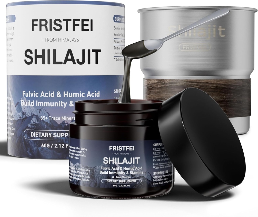 100% ren Shilajit Resin - organisk Himalayan Shilajit for menn og kvinner | rik på Fulvic Acid & 85+ Trace Minerals | Shilajit ren Himalayan Organic