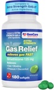 GenCare -Extra Styrke Gass Relief Simeticone 125mg (180 Softgels) Maks styrke Anti Gasspiller for utblåsende relief, trykk og dekomfort - Sammenlign med Generisk Ekstra Styrke Gas X